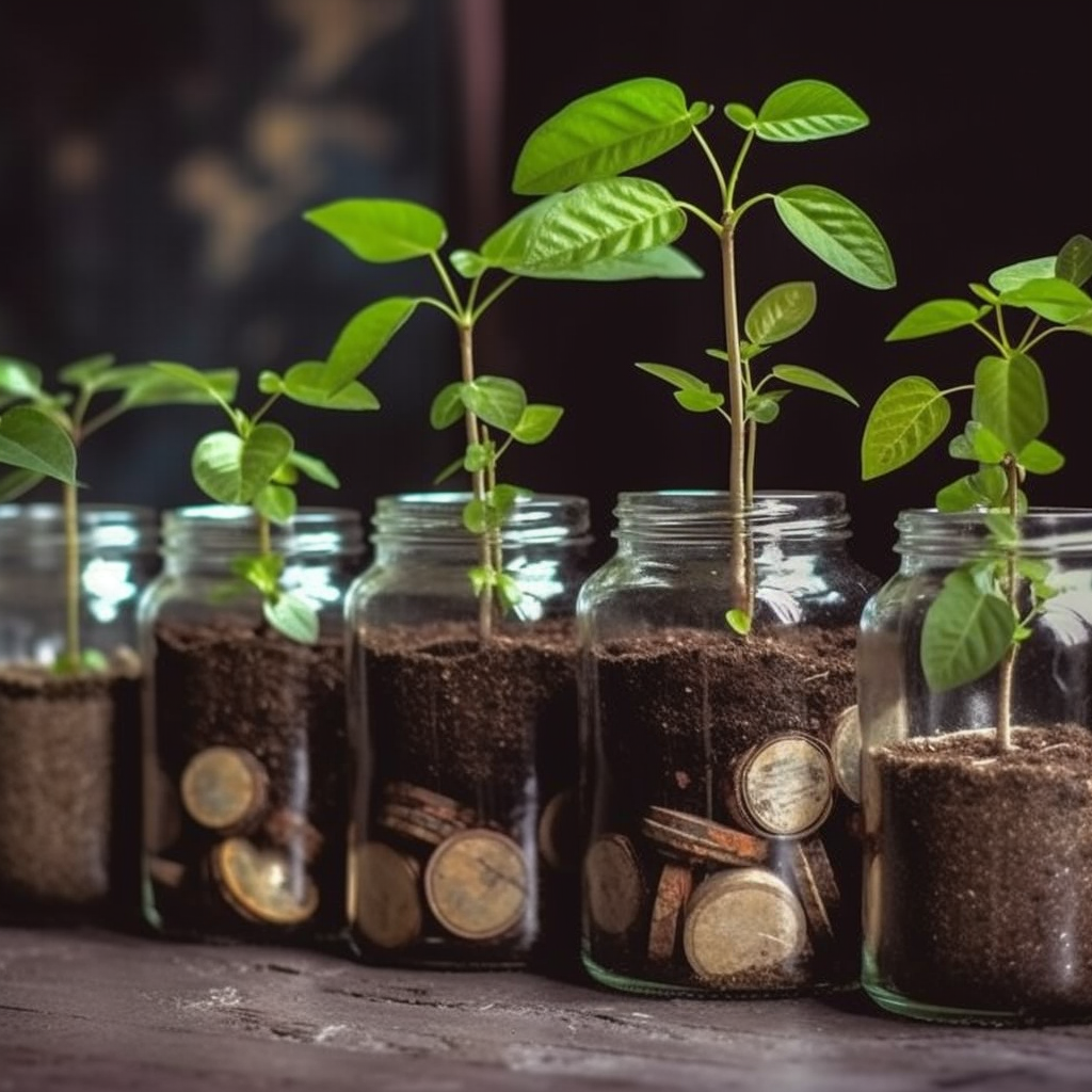coin & plant