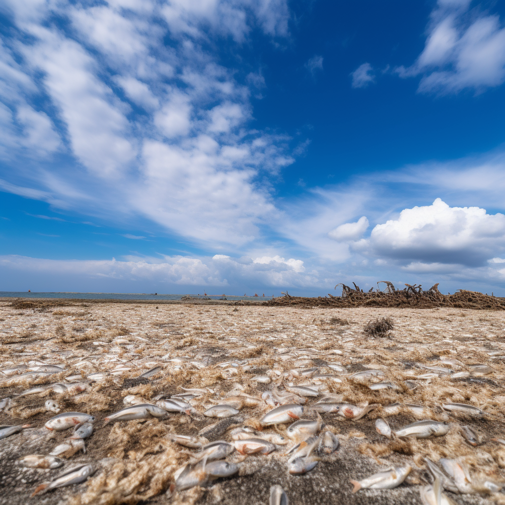seaweeds on the shore