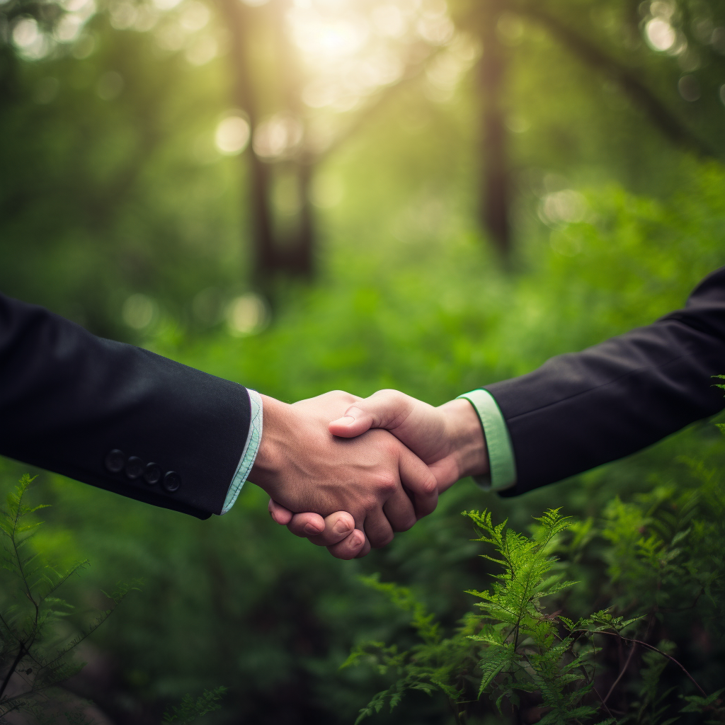 men shaking hands
