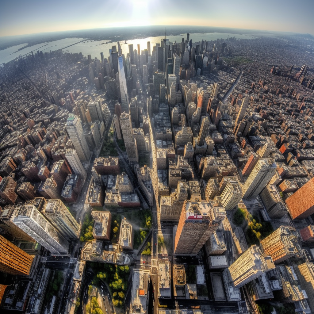 City aerial view